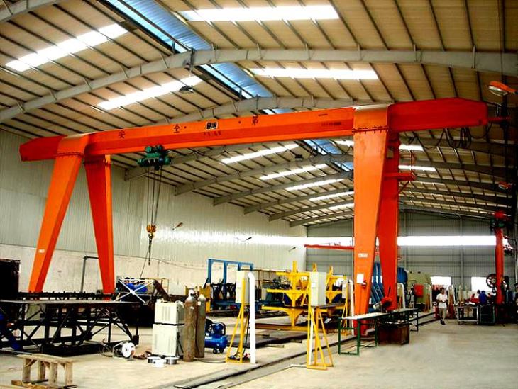 20ton MH Yam Tib Beam Gantry Crane Siv Sab Hauv Tsev & Sab Nraum