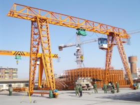 Xov Tooj Cua Chaw Taws Teeb Xwb Girder Gantry Crane 5 Tuj Hoist Crane